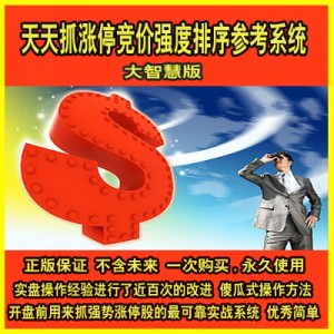 华夏股票期货策略 大智慧竞价强度排序指标 天天抓涨停 底部启动